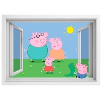 Ventanas infantiles peppa pig 3d